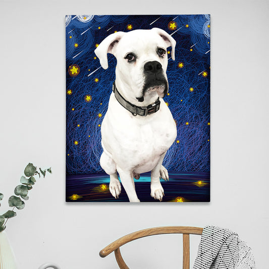 Capturing the Essence of Your Furry Friend - Personalized Pet Portrait Canvases