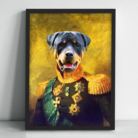 Custom Made Captain Pet Canvas Royal Portraits Personalized Renaissance Dog Paintings - OARSE