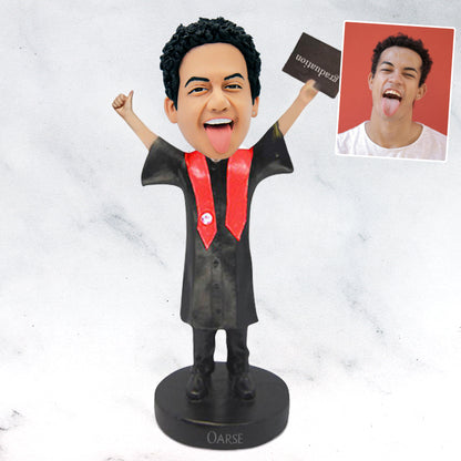 Graduation Custom Made Bobblehead Dolls, Personal Bobblehead  with Picture - OARSE