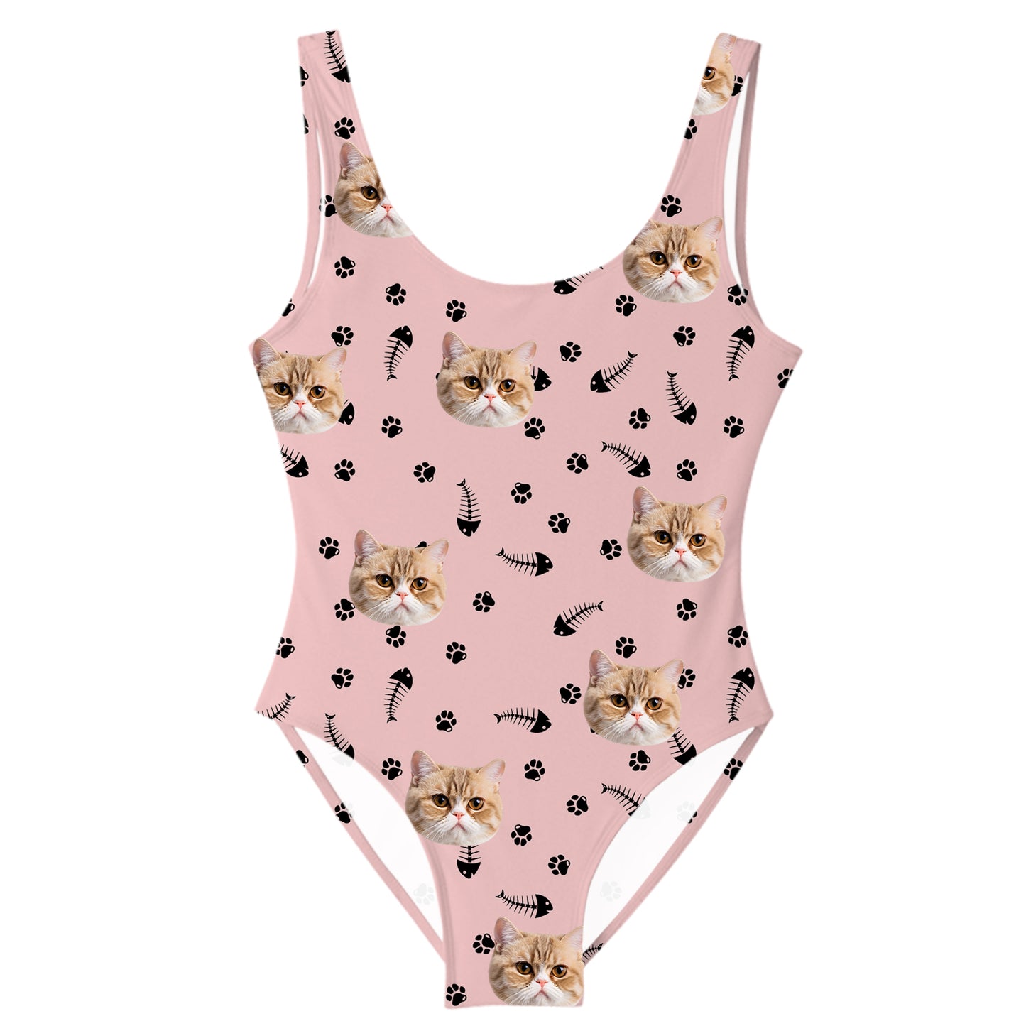 Women's Personalized One-Piece Swimsuit with Your Pet's Face