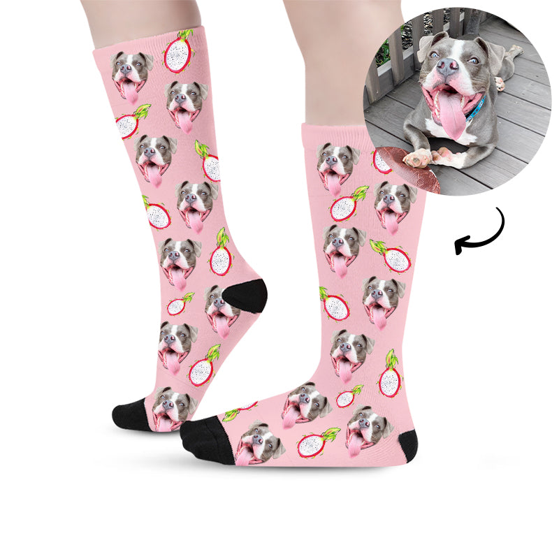 Custom Pet Photo Socks with Pictures of Your Dog Face on Socks - OARSE