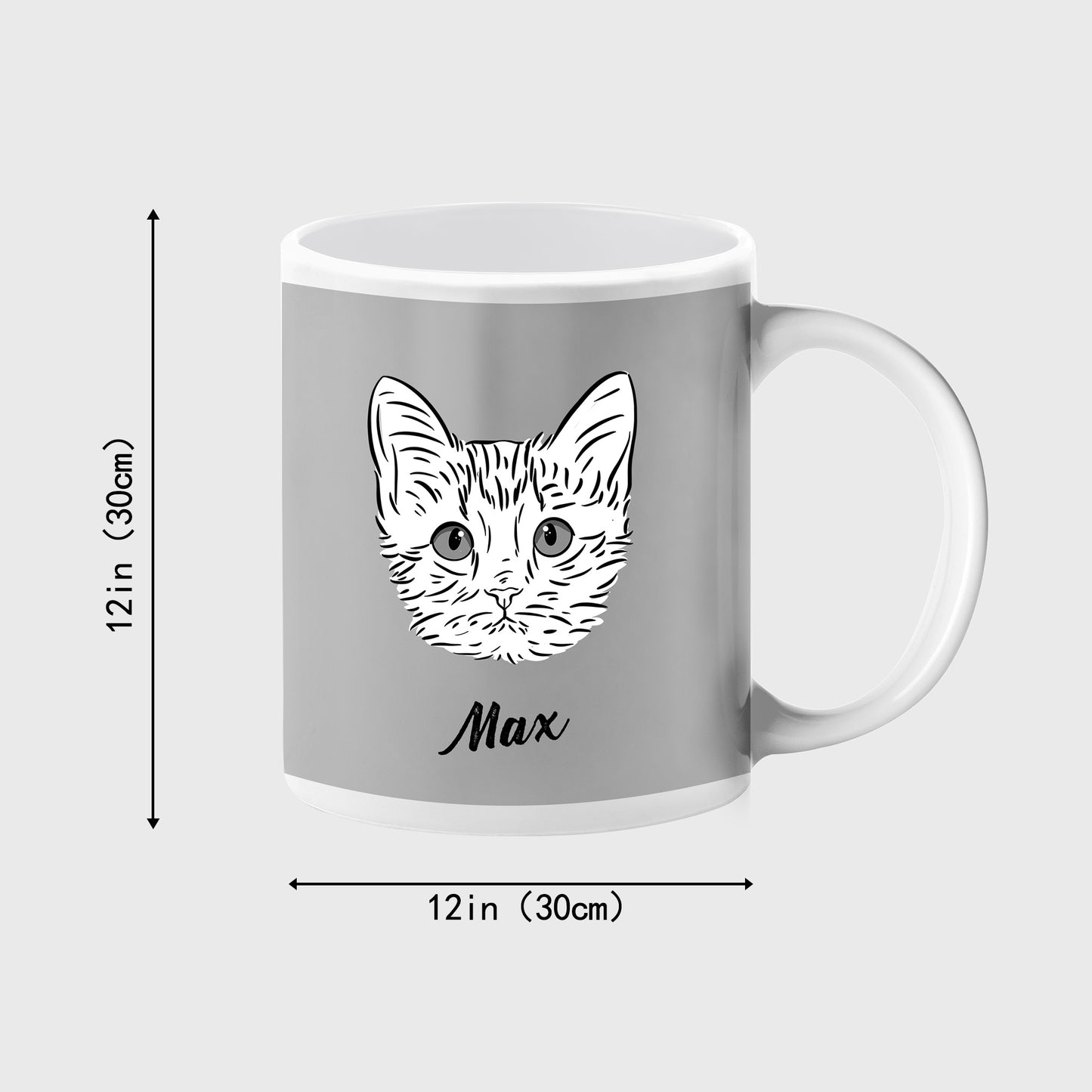 Custom Pet Sketch Coffee Mugs with Personalized Mug Memorial Gift for Pet Lover - OARSE