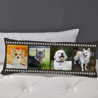 Custom Pet Photo Pillowcase with Pictures Collage Personalized Dog Body Pillow Cover - OARSE