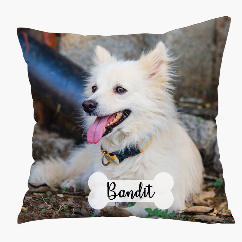 Customized Pet Picture Pillow from Original Photo Personalized Square Decorative Pillows - OARSE