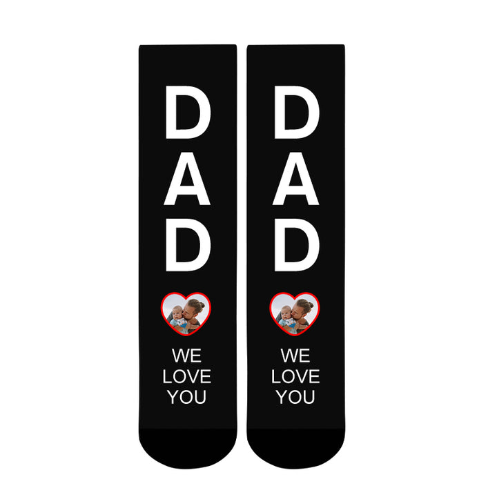 Custom Pet Photo Socks with Face Personalized Memorial Gift for Mother's Day, Father's Day - OARSE