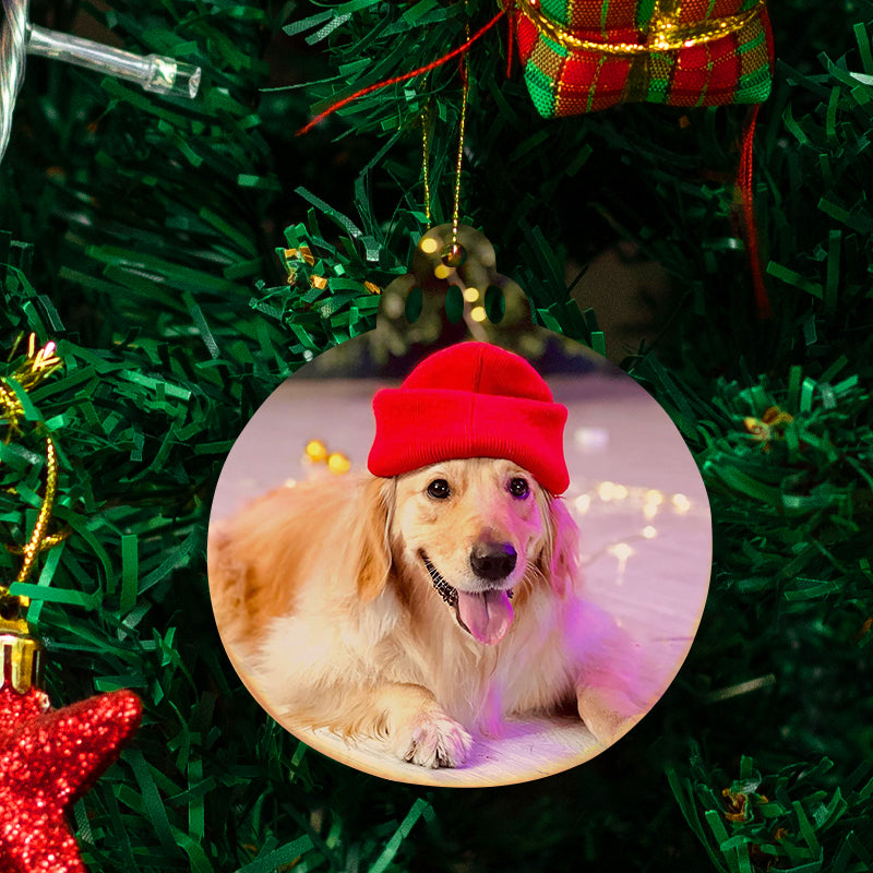 Personalized Christmas Tree Ornaments with Pet Photo - OARSE