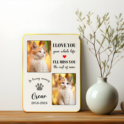 Personalized Pet Photo Memorial Canvas for Beloved Pets