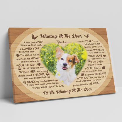 Custom Pet Memorial Canvas Print or Pet Remembrance Gift