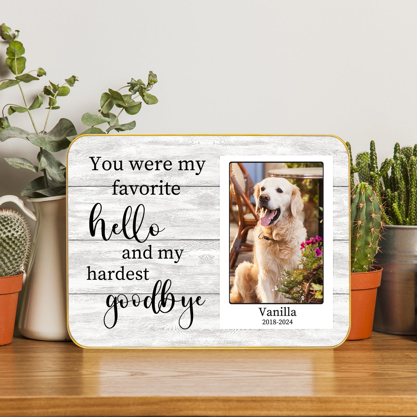 Custom Pet Memorial Canvas Print or Pet Remembrance Gift