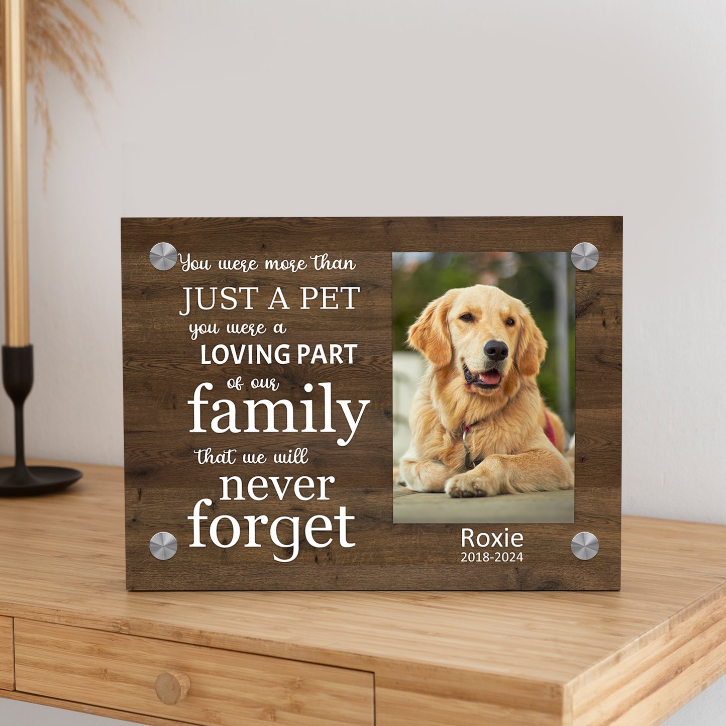 Custom Pet Memorial Canvas Print or Pet Remembrance Gift