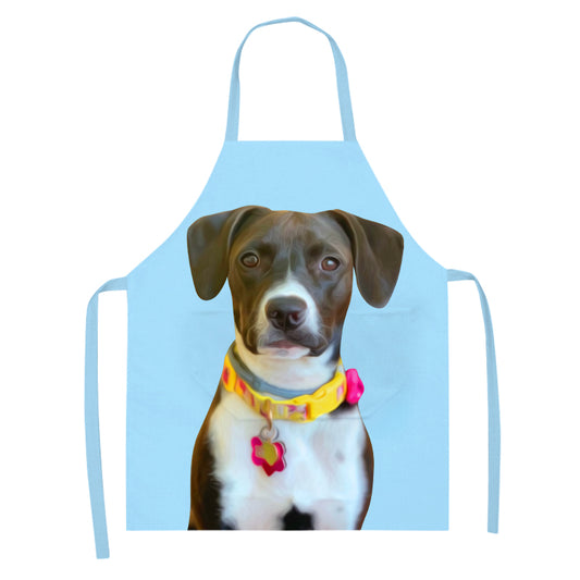 Personalized Picture Apron with Pet Portrait Photo Apron Gift with Name - OARSE