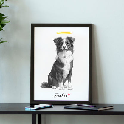 Personalized Sketching Pet Portrait Canvas From Photos