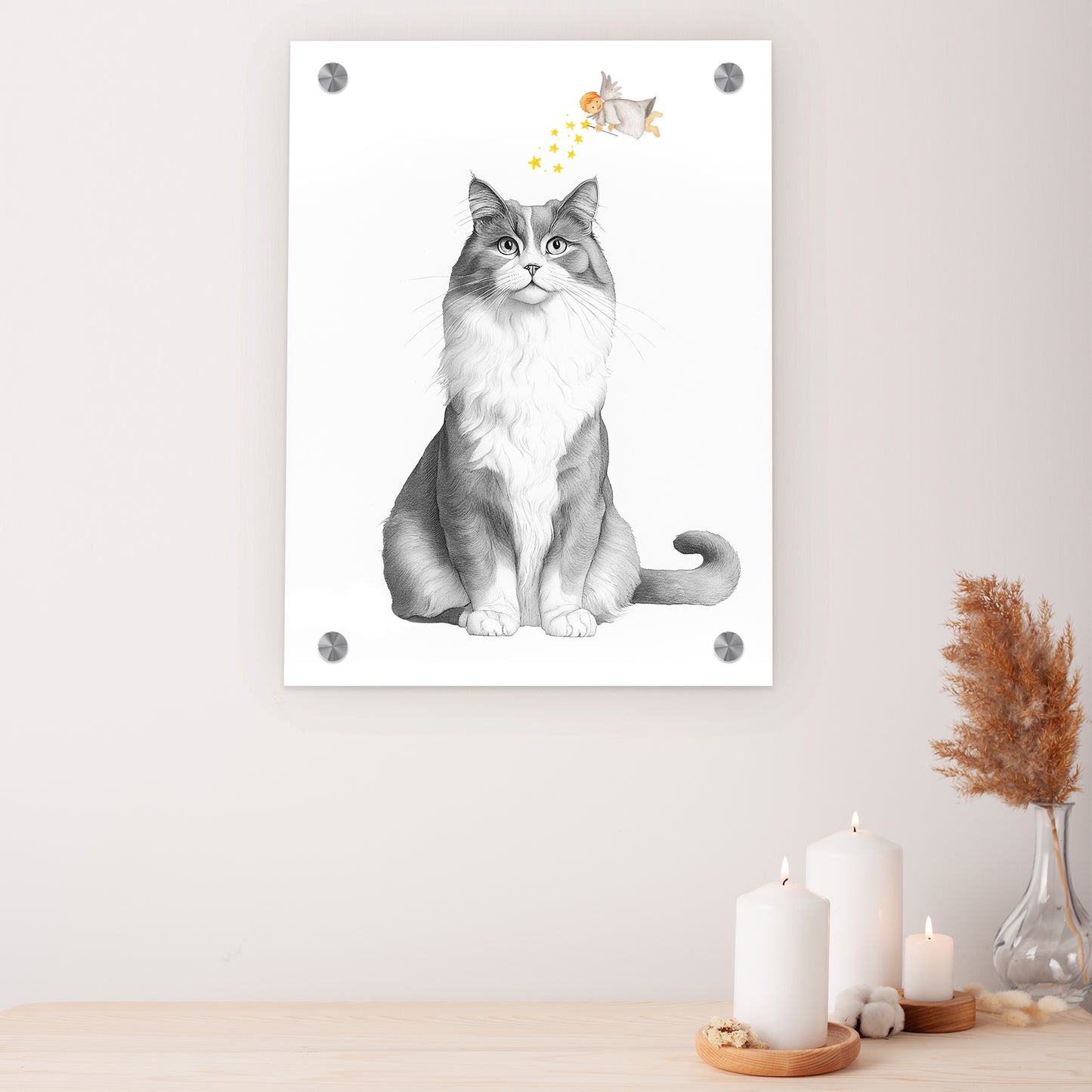 Personalized Sketching Pet Portrait Canvas From Photos