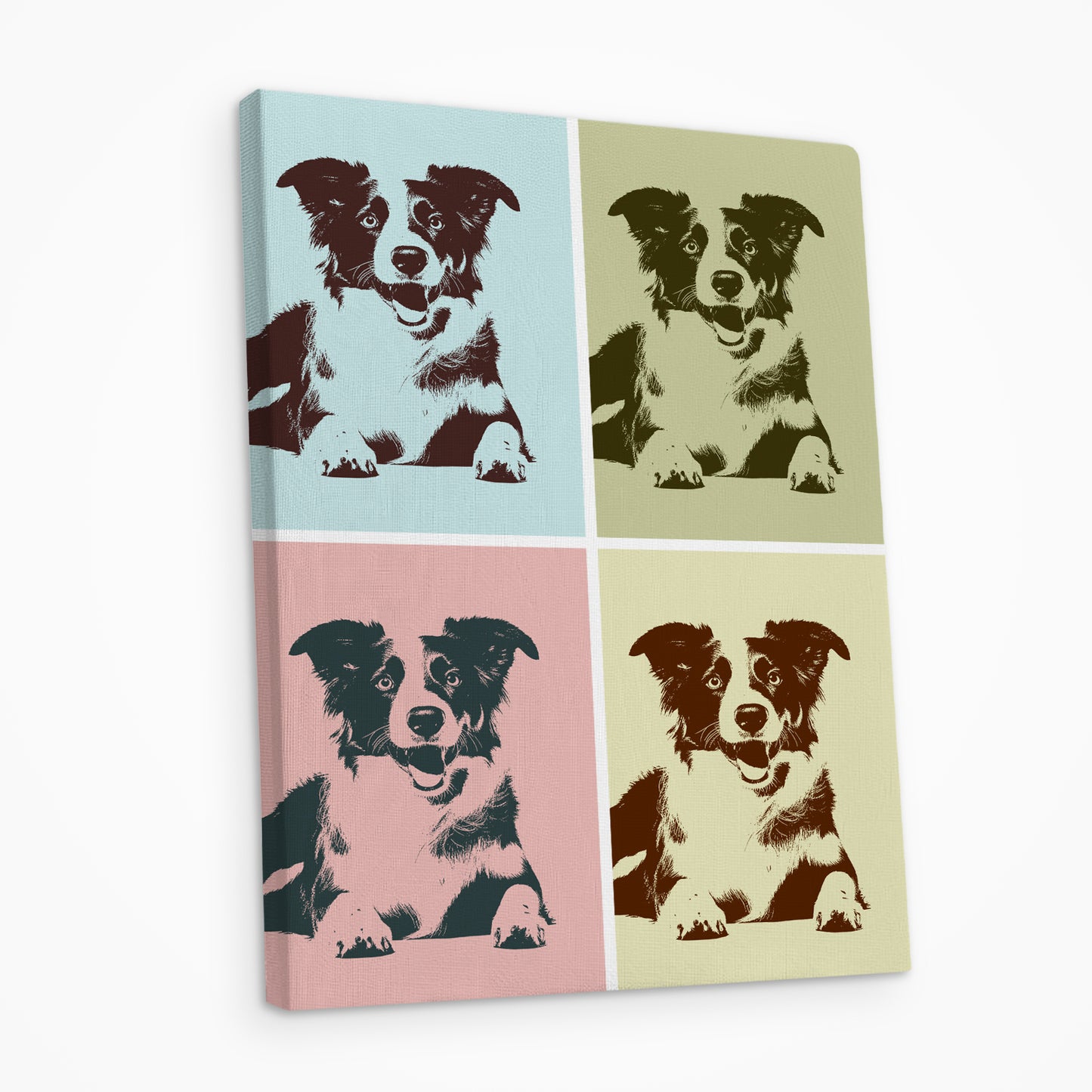 Pop Art Custom Pet Portrait Canvas with Photo