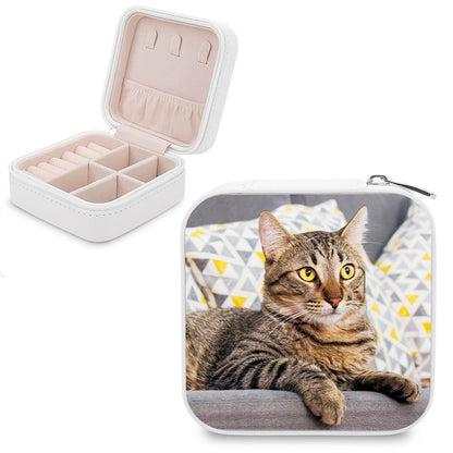 Custom Jewelry Box with Pet Photo Personalized Travel Jewelry Case - OARSE