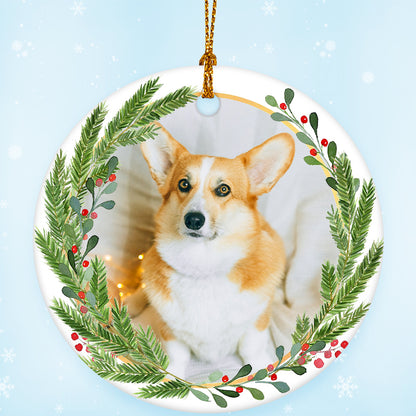 Custom Photo Christmas Ornaments with Pet Picture - OARSE