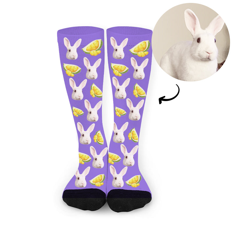 Custom Pet Photo Socks with Pictures of Your Dog Face on Socks - OARSE