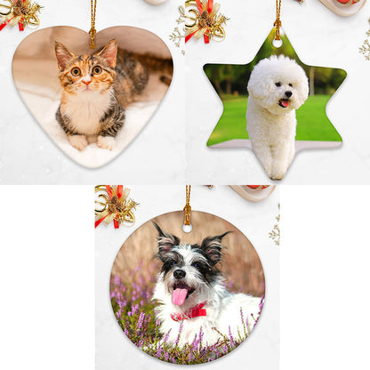 Custom Christmas Ornaments with Photo Personalized Tree Decaration - OARSE