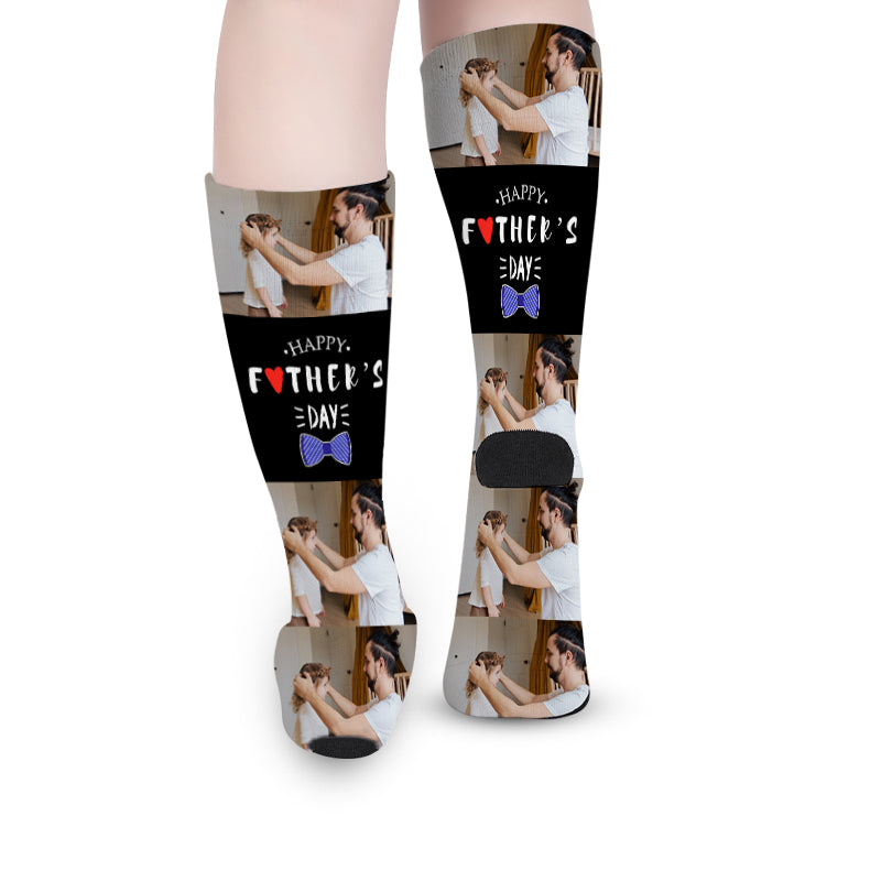 Father's Day Custom Photo Socks - Oarse