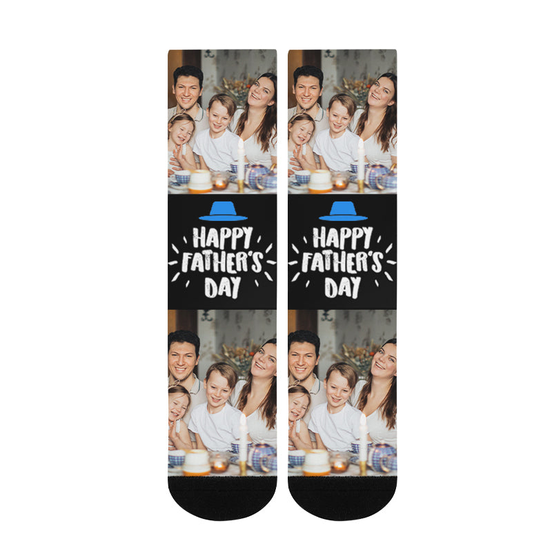 Father's Day Custom Photo Socks - Oarse