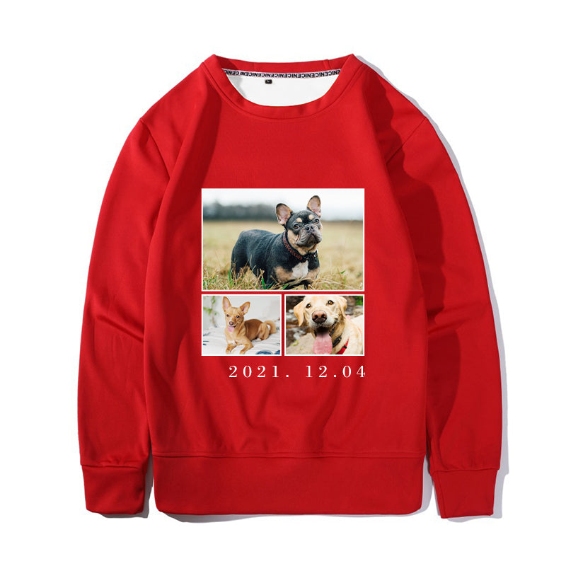 Custom Collage Pet Photo Sweatshirt - Oarse