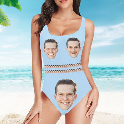 Custom Swimsuits With Face, Bathing Suit With Husband Face - Oarse