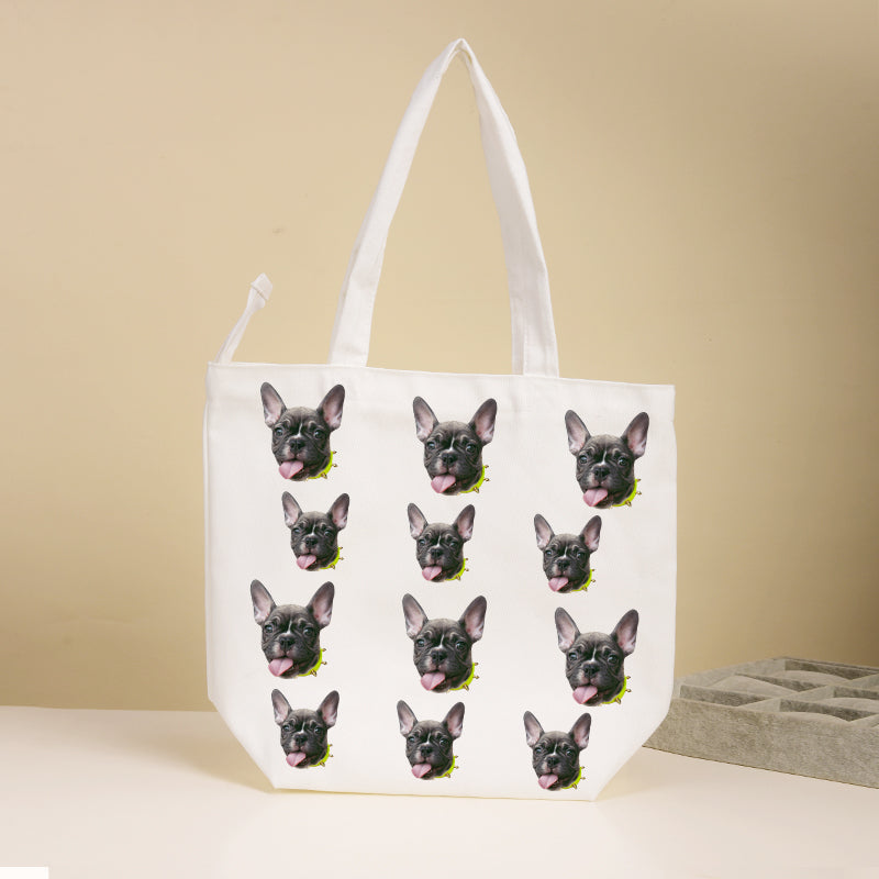 Custom Pet Face All Print Tote Bag - Oarse