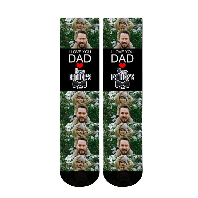 Father's Day Custom Photo Socks - Oarse