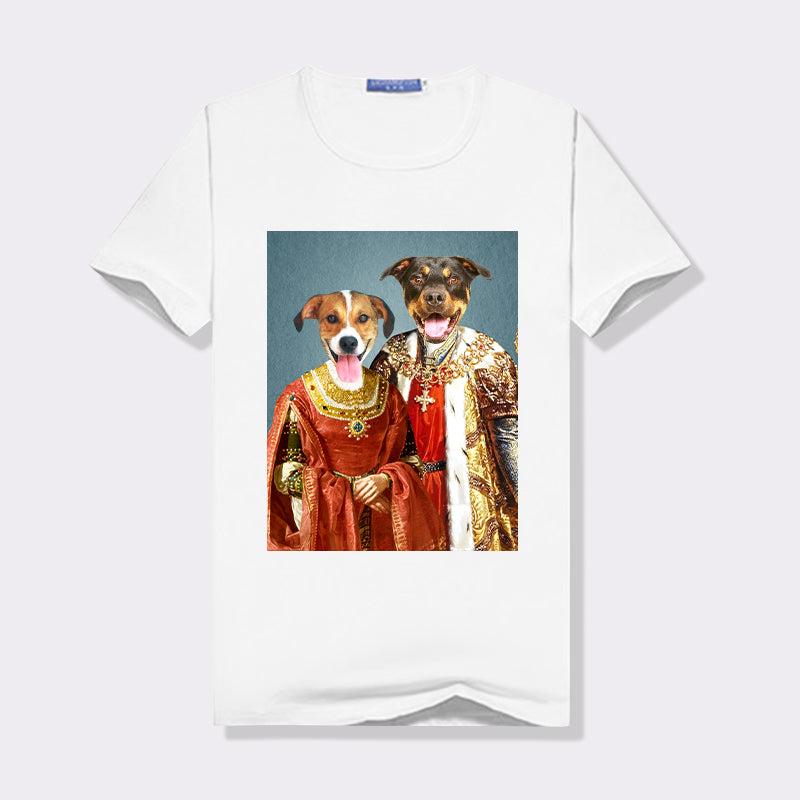 The Queen and King Personalized 2 Pet T Shirt For Women - Oarse