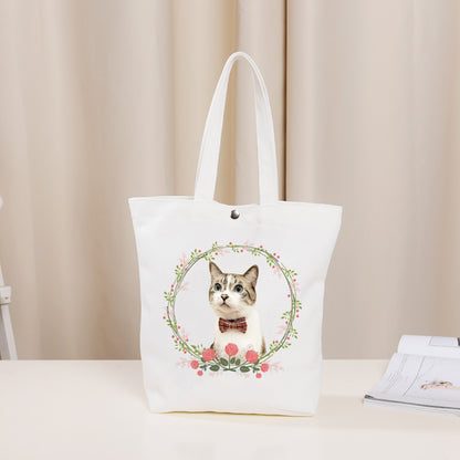 Custom Garland Pet Face Tote Bag - Oarse