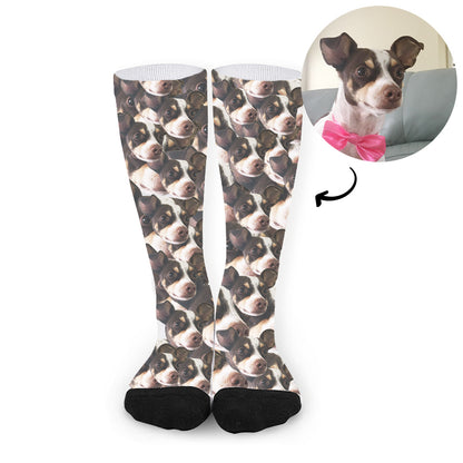 Custom Funny Multiple Pet Faces Socks - Oarse