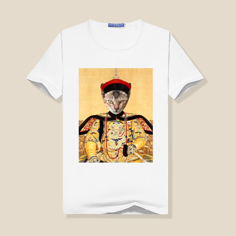 Ancient Chinese Emperor Custom Pet Photo Women T Shirt - Oarse