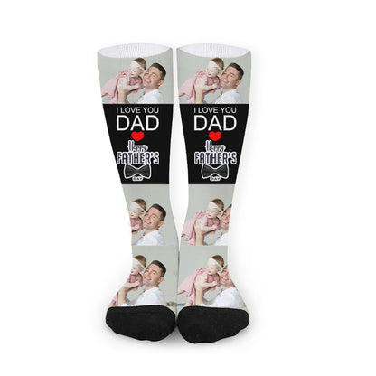 Father's Day Custom Photo Socks - Oarse