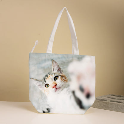 Custom Pet Photo Canvas Tote Bag - Oarse