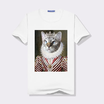 The Queen Personalized Pet Photo T Shirt For Women - Oarse