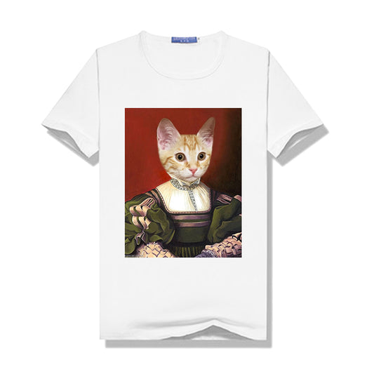 The Gentlewoman Pet Portrait Personalized Women T-Shirt - Oarse