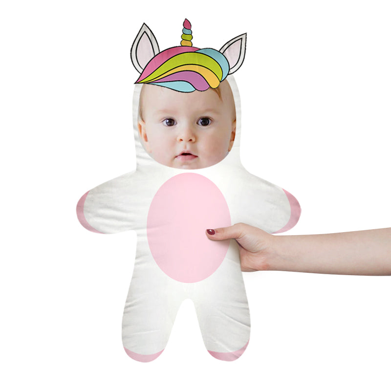 Custom Face Pillow Doll Unicorn Mini Me Cushion - Oarse