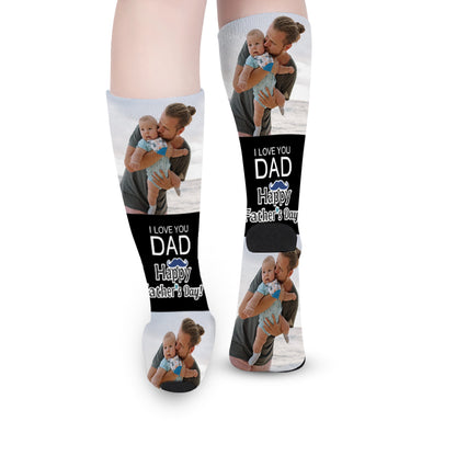 Father's Day Custom Photo Socks - Oarse