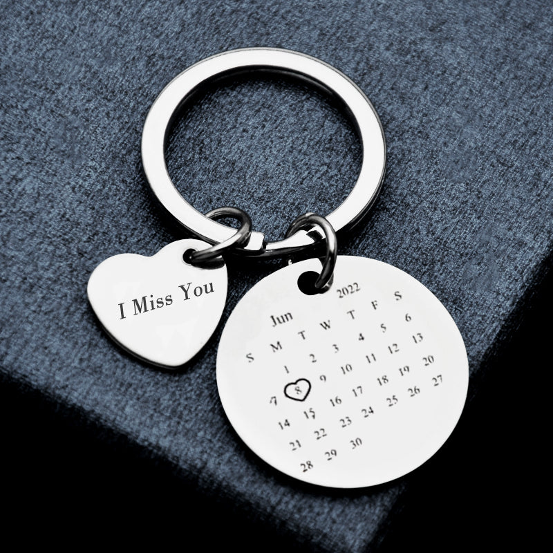 Personalized Keychains With Picture And Text, Calendar Personalized Keychains Near Me - Oarse