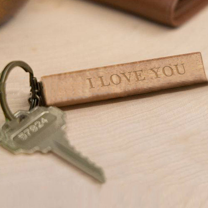 Customized Wooden Keychain, Custom Engraved Keychains - Oarse