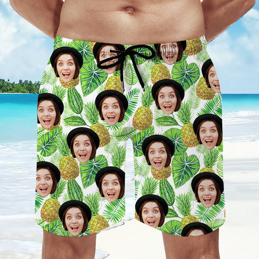 Personalized Swim Trunks, Custom Swim Trunks With Face - Oarse