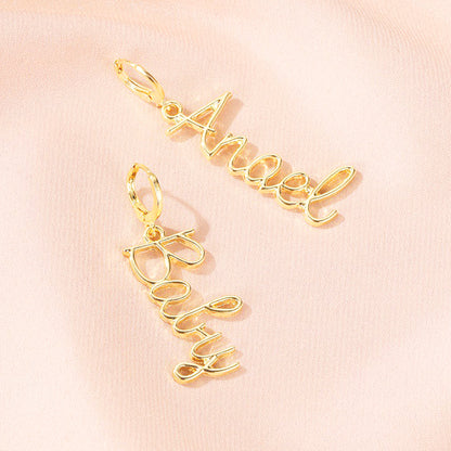 Personalized Name Earrings, Earrings With Name On Them - Oarse