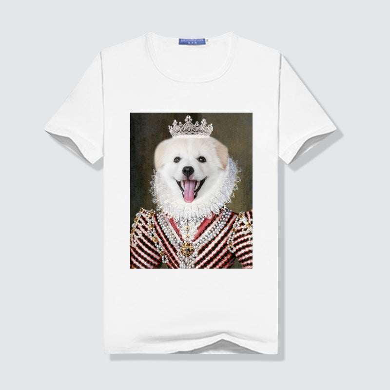 The Queen Personalized Pet Photo T Shirt For Women - Oarse