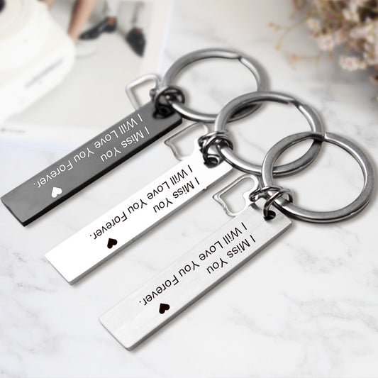 Heart Engraved Keychains, Personalized Engraved Keychains - Oarse