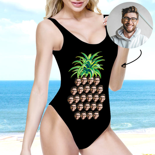 Custom Pineapple Women Bathing Suit With Face - Oarse