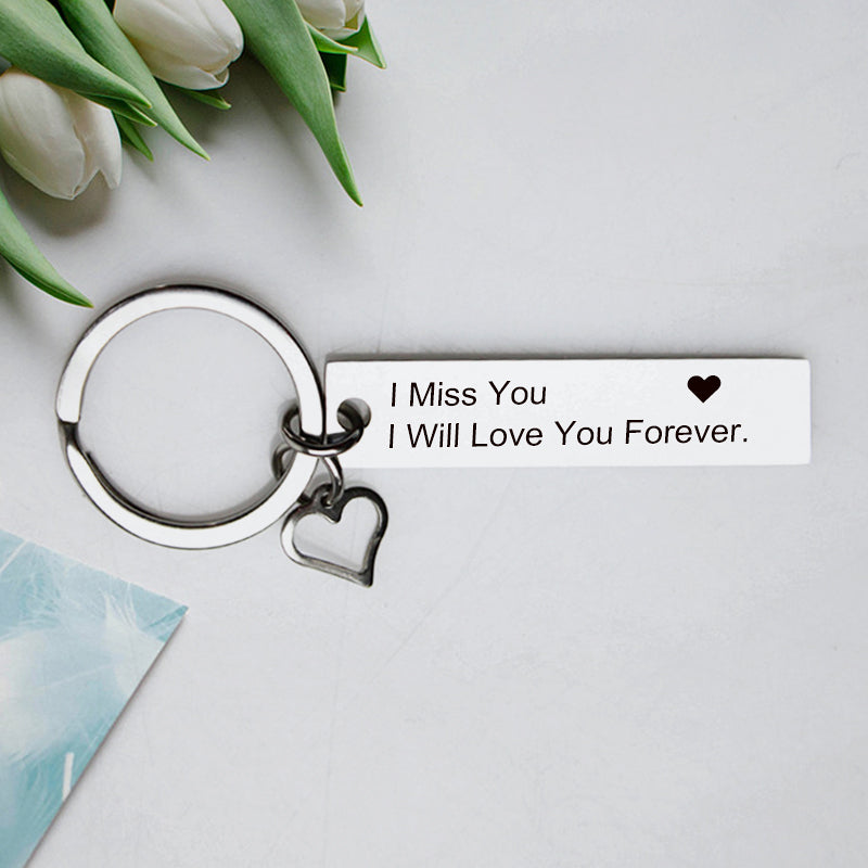 Heart Engraved Keychains, Personalized Engraved Keychains - Oarse