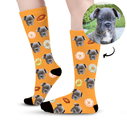 Custom Donut Pet Face Socks - Oarse