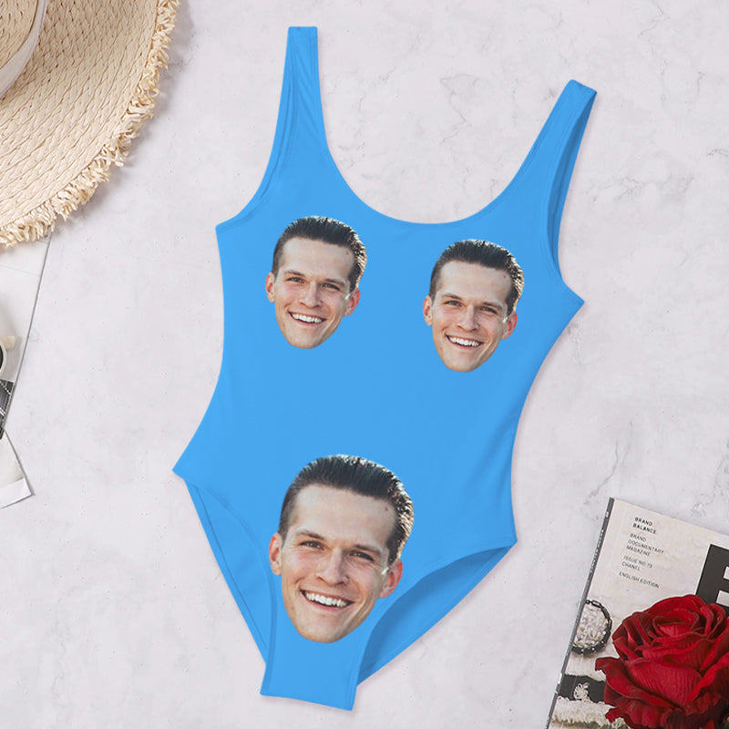 Custom Swimsuits With Face, Bathing Suit With Husband Face - Oarse