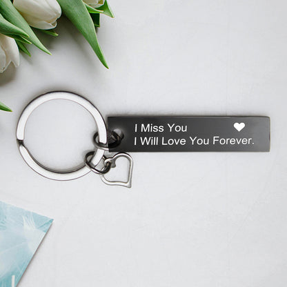 Heart Engraved Keychains, Personalized Engraved Keychains - Oarse