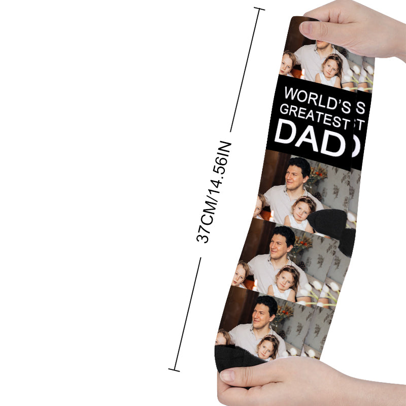 Father's Day Custom Photo Socks - Oarse